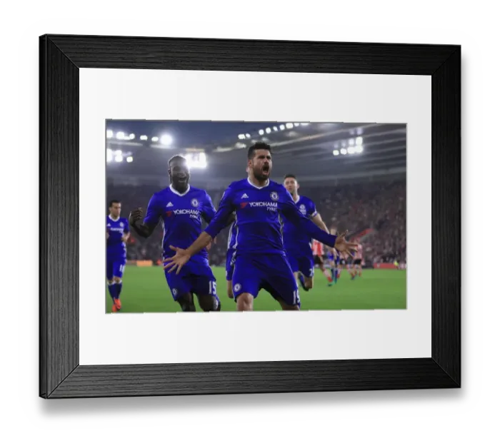 Framed Print : Diego Costa's Brace: Chelsea's Triumph at Southampton's St Marys Stadium (Premier League) Framed Print : Diego Costa's Brace: Chelsea's Triumph at Southampton's St Marys Stadium (Premier League)