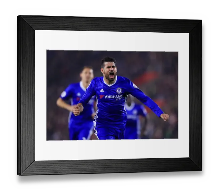 Framed Print : Diego Costa's Brace: Chelsea's Victory at Southampton's St Marys Stadium (Premier League)