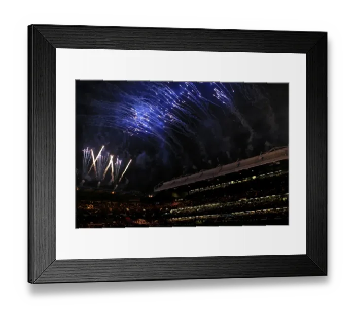 Framed Print : Premier League Showdown at Stamford Bridge: Chelsea vs. Everton Amidst Fireworks Extravaganza Framed Print : Premier League Showdown at Stamford Bridge: Chelsea vs. Everton Amidst Fireworks Extravaganza