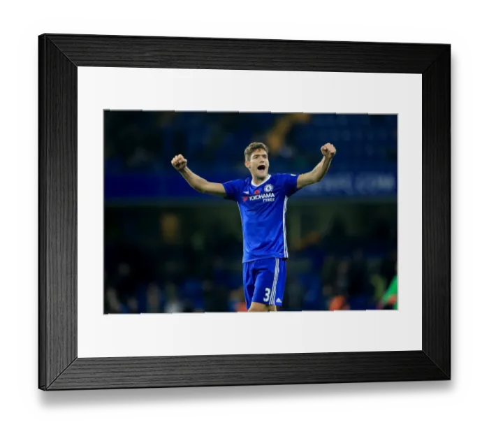 Framed Print : Marcos Alonso's Triumphant Moment: Celebrating Chelsea's Premier League Victory Over Everton at Stamford Bridge Framed Print : Marcos Alonso's Triumphant Moment: Celebrating Chelsea's Premier League Victory Over Everton at Stamford Bridge