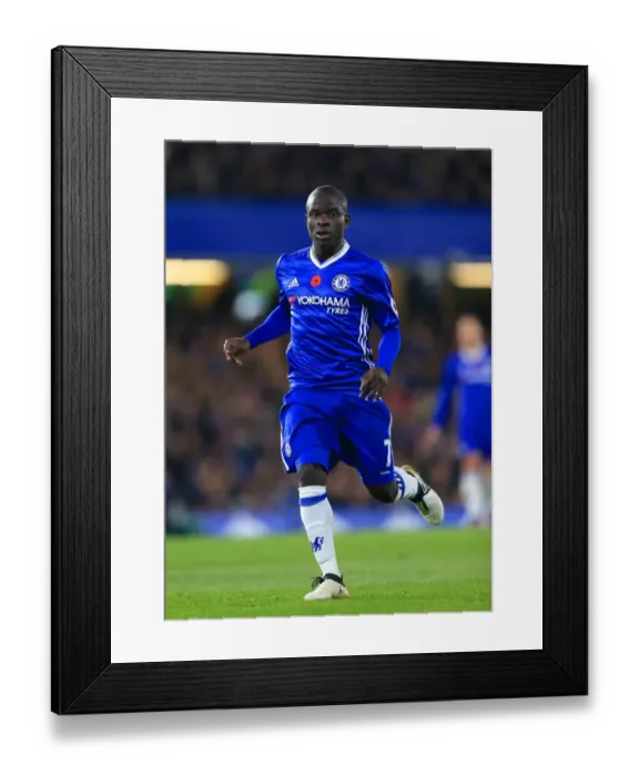 Framed Print : N'Golo Kante in Action: Chelsea vs Everton, Premier League, Stamford Bridge Framed Print : N'Golo Kante in Action: Chelsea vs Everton, Premier League, Stamford Bridge