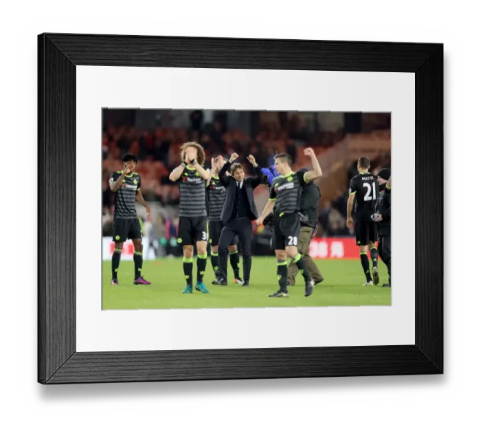 Framed Print : Conte's Chelsea Celebrate Premier League Title Win at Middlesbrough's Riverside Stadium Framed Print : Conte's Chelsea Celebrate Premier League Title Win at Middlesbrough's Riverside Stadium