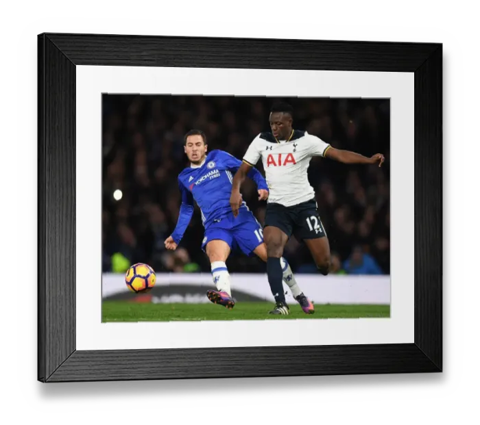 Framed Print : Hazard vs. Wanyama: A Premier League Battle at Stamford Bridge Framed Print : Hazard vs. Wanyama: A Premier League Battle at Stamford Bridge