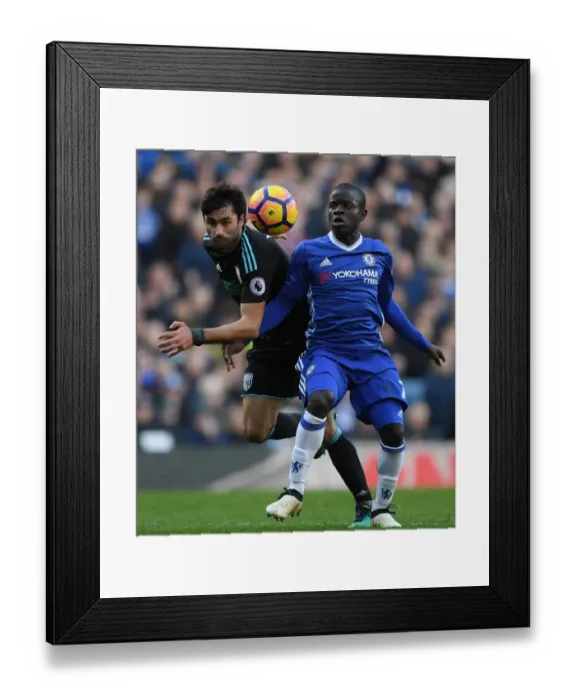 Framed Print : Clash at Stamford Bridge: Kante vs Yacob - Premier League Showdown