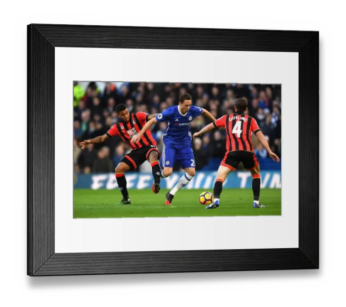 Framed Print : Clash at Stamford Bridge: Nemanja Matic vs. Bournemouth Midfielders Framed Print : Clash at Stamford Bridge: Nemanja Matic vs. Bournemouth Midfielders