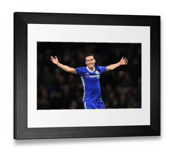 Framed Print : Pedro's Double: Chelsea's Triumph Over Bournemouth in Premier League Framed Print : Pedro's Double: Chelsea's Triumph Over Bournemouth in Premier League