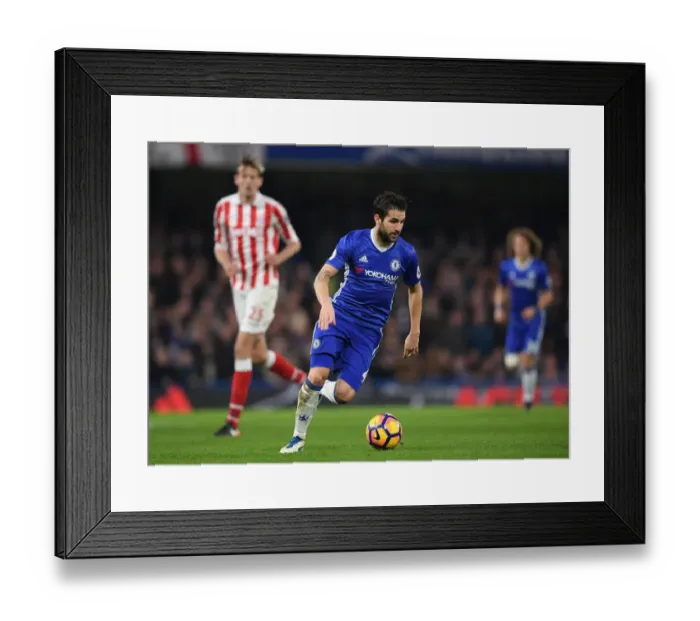 Framed Print : Cesc Fabregas in Action: Chelsea vs Stoke City, Premier League, Stamford Bridge, London, 2016 Framed Print : Cesc Fabregas in Action: Chelsea vs Stoke City, Premier League, Stamford Bridge, London, 2016