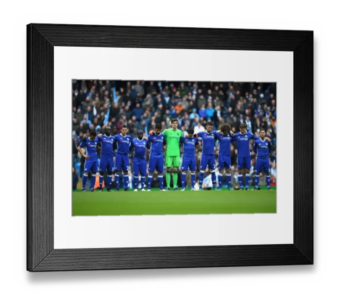 Framed Print : Manchester City vs. Chelsea: Premier League Honors Chapecoense with Silent Tribute Framed Print : Manchester City vs. Chelsea: Premier League Honors Chapecoense with Silent Tribute