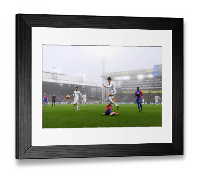 Framed Print : Intense Tackle: Cabaye vs Alonso - Premier League Rivalry at Selhurst Park