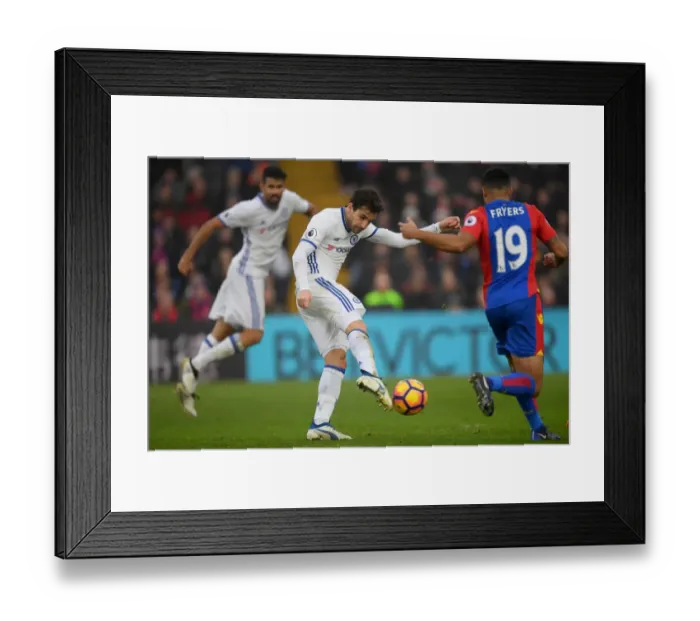 Framed Print : Cesc Fabregas Fires for Chelsea Against Crystal Palace in Premier League