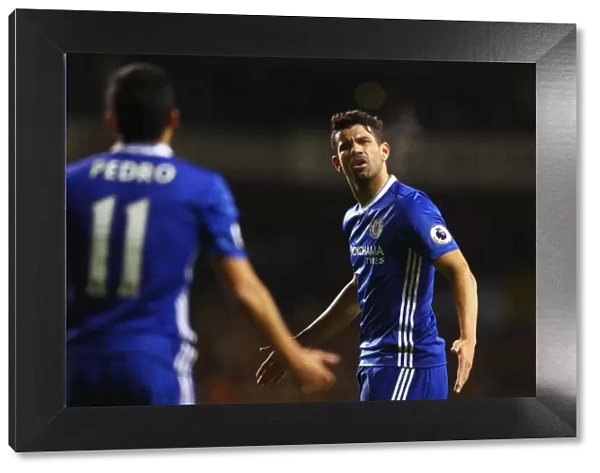 Heated Rivalry: Diego Costa and Pedro's Altercation at Tottenham vs. Chelsea, Premier League