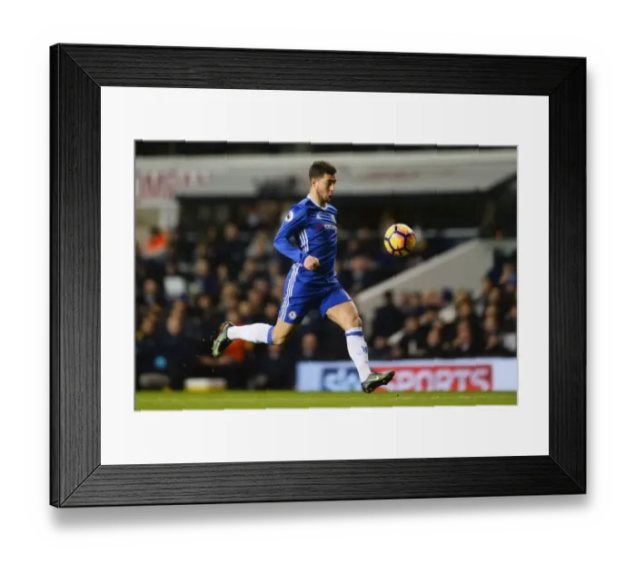 Framed Print : Eden Hazard in Action: Chelsea vs. Tottenham, Premier League 2017, London