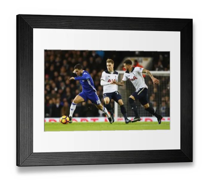 Framed Print : Hazard vs Walker: A Premier League Showdown at White Hart Lane Framed Print : Hazard vs Walker: A Premier League Showdown at White Hart Lane