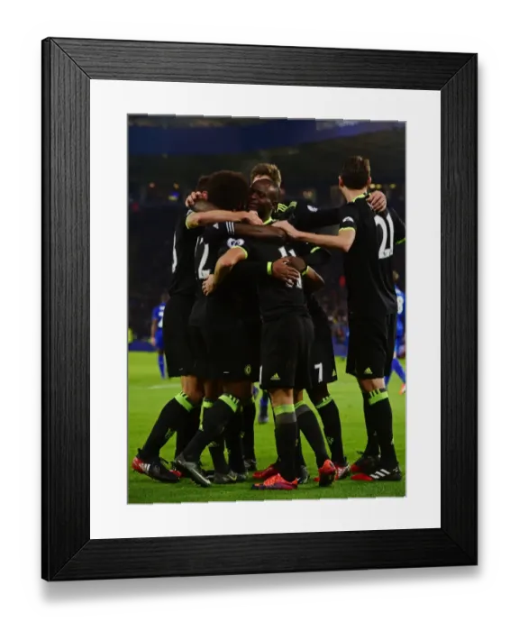 Framed Print : Pedro's Hat-Trick: Chelsea's Triumph Over Leicester City in the Premier League (January 14, 2017)