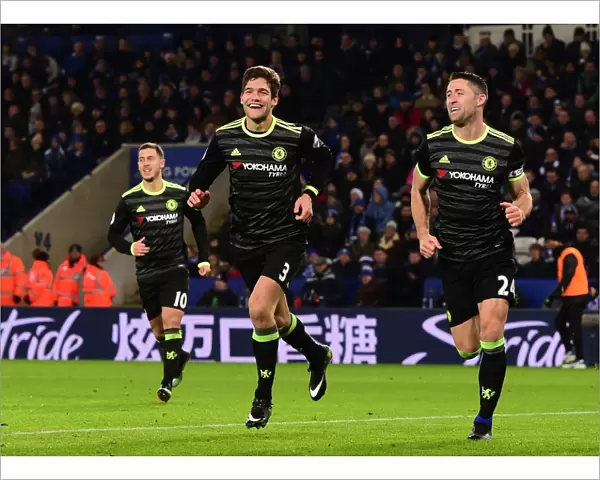 Chelsea: Alonso and Cahill Celebrate Second Goal Against Leicester City