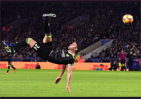 Gary Cahill's Daring Overhead Kick: Leicester City vs. Chelsea, Premier League