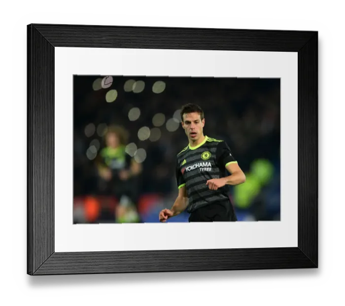 Framed Print : Cesar Azpilicueta in Action: Premier League 2017 - Chelsea vs. Leicester City (Away) Framed Print : Cesar Azpilicueta in Action: Premier League 2017 - Chelsea vs. Leicester City (Away)