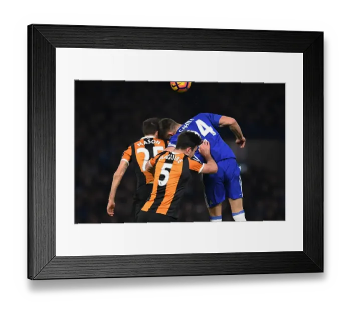 Framed Print : Clash at Stamford Bridge: Intense Battle Between Gary Cahill and Ryan Mason Framed Print : Clash at Stamford Bridge: Intense Battle Between Gary Cahill and Ryan Mason