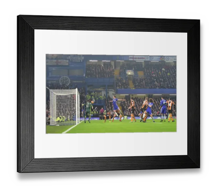 Framed Print : Gary Cahill Scores His Second Goal: Chelsea vs. Hull City, Premier League