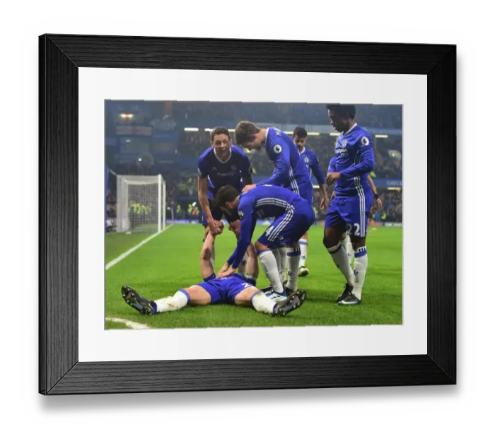 Framed Print : Chelsea Celebrate: Gary Cahill Scores Second Goal Against Hull City Framed Print : Chelsea Celebrate: Gary Cahill Scores Second Goal Against Hull City