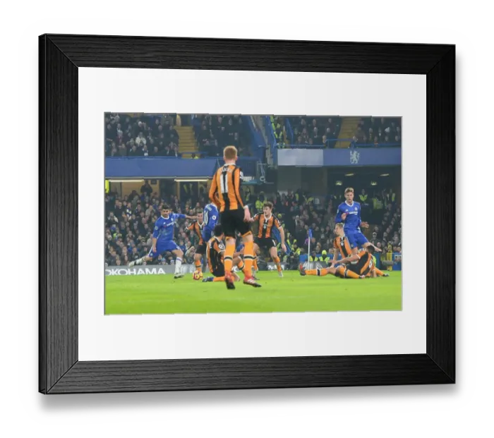 Framed Print : Diego Costa Scores First Goal for Chelsea Against Hull City, Premier League, Stamford Bridge, London, England (January 2017) Framed Print : Diego Costa Scores First Goal for Chelsea Against Hull City, Premier League, Stamford Bridge, London, England (January 2017)
