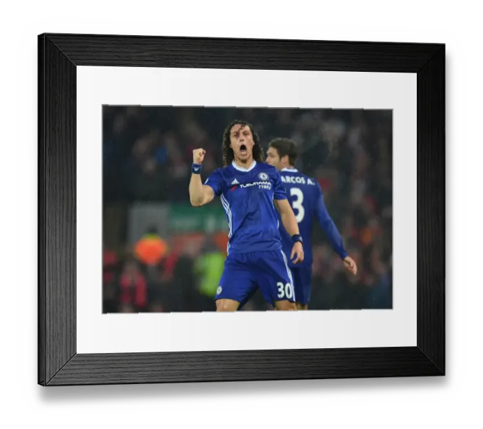 Framed Print : David Luiz Stunner: Chelsea's Thrilling Start at Anfield, Premier League 2017 Framed Print : David Luiz Stunner: Chelsea's Thrilling Start at Anfield, Premier League 2017
