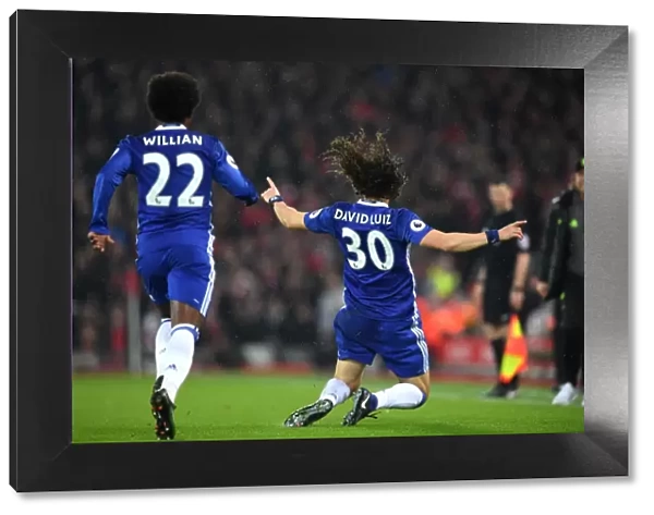 David Luiz Scores the Opener: Chelsea's Triumph at Anfield, Premier League 2017