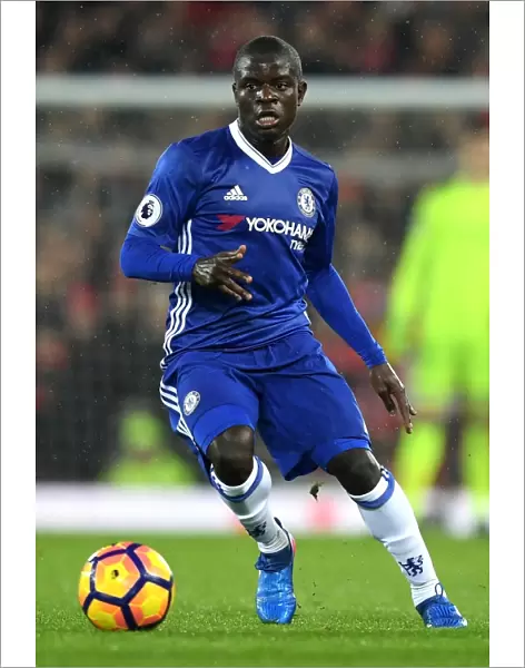 N'Golo Kante in Action: Chelsea vs. Liverpool, Premier League (Away), Anfield, January 2017