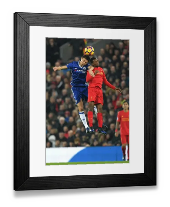 Framed Print : Clash of Midfield Masters: Matic vs. Wijnaldum at Anfield, Premier League 2017