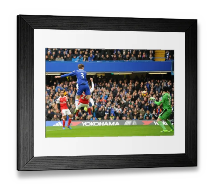 Framed Print : Marcos Alonso Scores the Opener: Chelsea vs Arsenal, Premier League 2017 Framed Print : Marcos Alonso Scores the Opener: Chelsea vs Arsenal, Premier League 2017