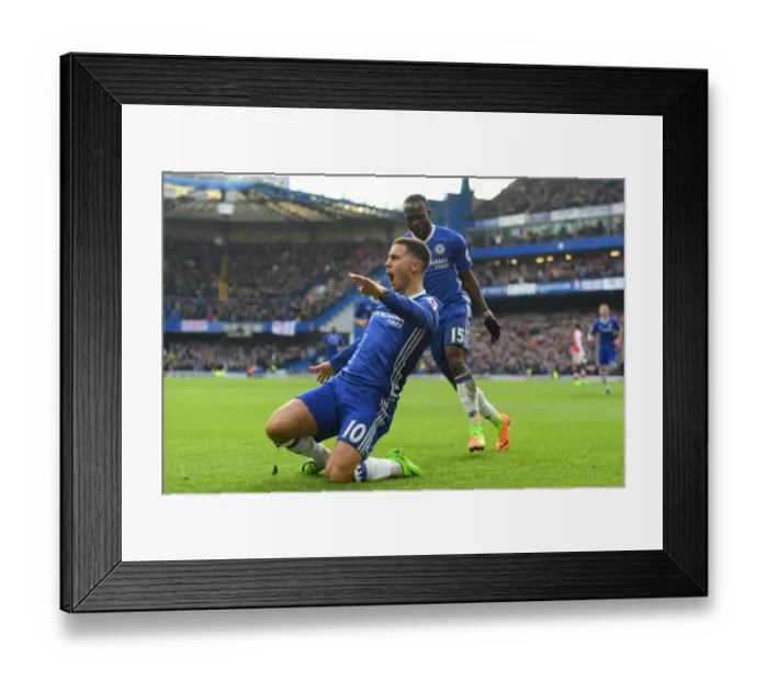 Framed Print : Hazard's Brilliant Brace: Chelsea Edge Past Arsenal 2-1 Framed Print : Hazard's Brilliant Brace: Chelsea Edge Past Arsenal 2-1