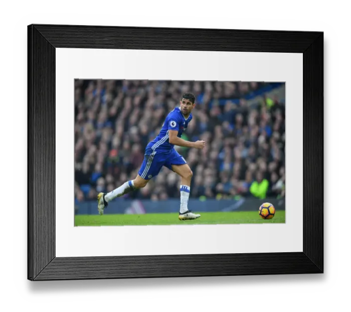 Framed Print : Diego Costa in Action: Chelsea vs. Arsenal, Premier League Rivalry at Stamford Bridge Framed Print : Diego Costa in Action: Chelsea vs. Arsenal, Premier League Rivalry at Stamford Bridge
