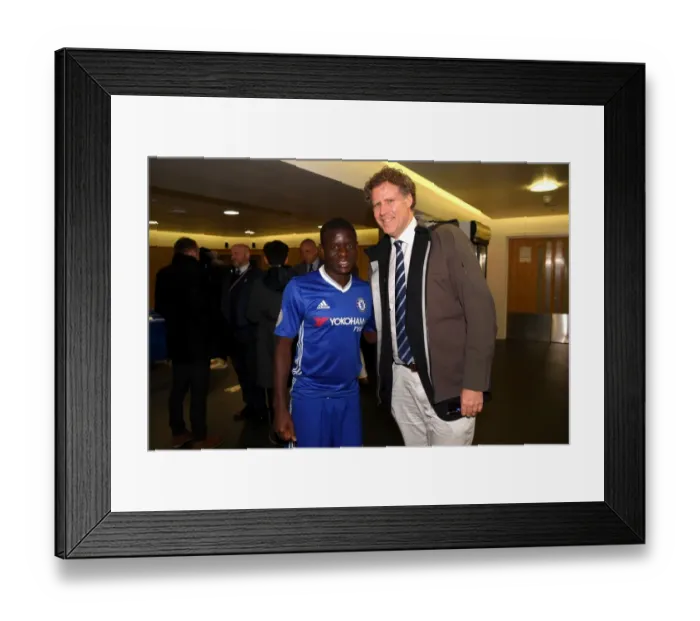 Framed Print : Will Ferrell Meets Ngolo Kante: A Star-Studded Chelsea Victory Over Arsenal, Premier League 2017