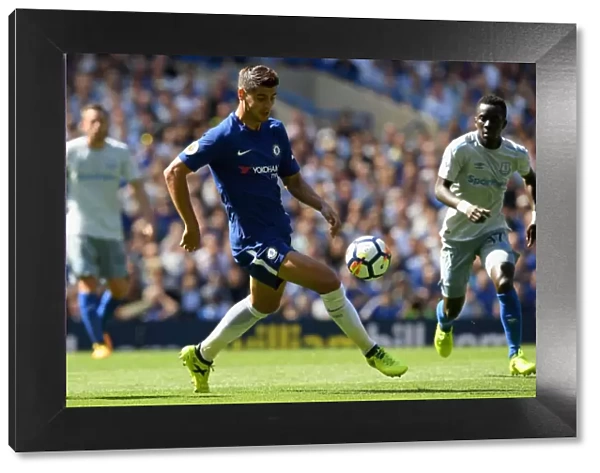 Alvaro Morata in Action: Chelsea vs. Everton, Premier League at Stamford Bridge