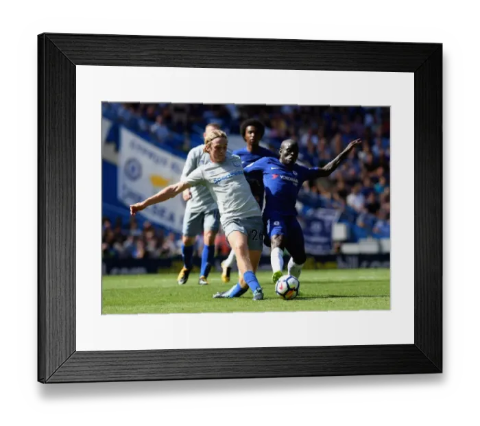 Framed Print : Clash at Stamford Bridge: Kante vs. Davies - Premier League Showdown