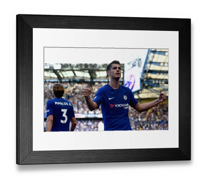 Framed Print : Morata's Brace: Chelsea Triumph Over Everton in Premier League Clash Framed Print : Morata's Brace: Chelsea Triumph Over Everton in Premier League Clash