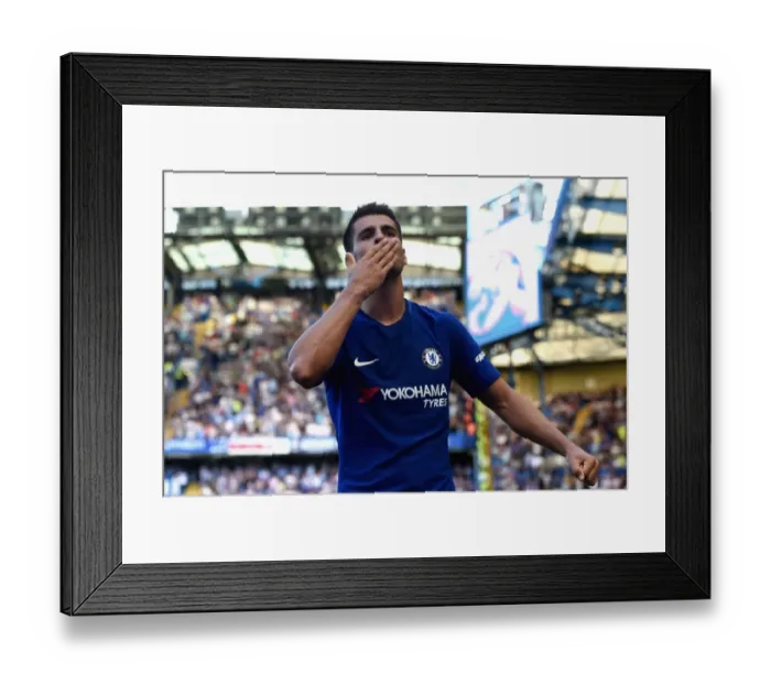 Framed Print : Morata Scores Second: Chelsea's Premier League Triumph Over Everton (2017) - Stamford Bridge, London Framed Print : Morata Scores Second: Chelsea's Premier League Triumph Over Everton (2017) - Stamford Bridge, London