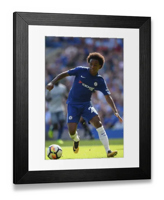 Framed Print : Willian in Action: Chelsea vs. Everton - Premier League at Stamford Bridge Framed Print : Willian in Action: Chelsea vs. Everton - Premier League at Stamford Bridge