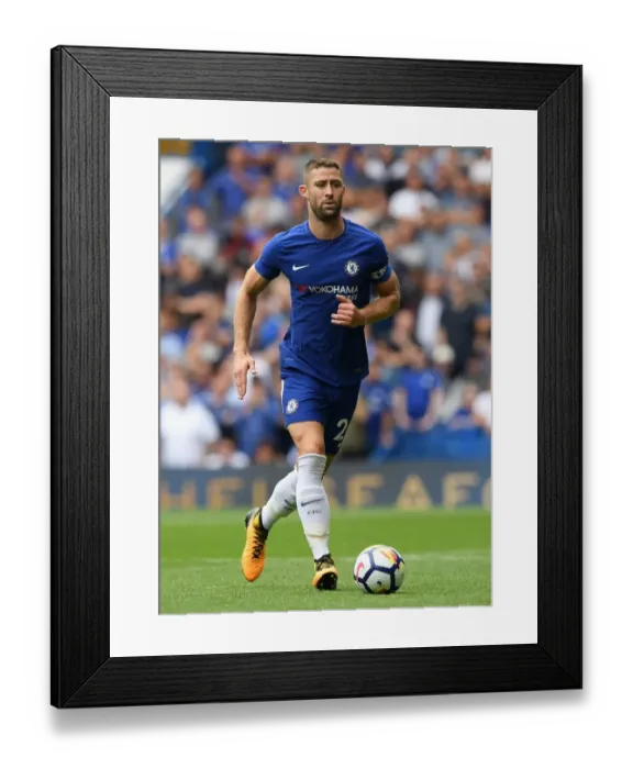 Framed Print : Gary Cahill in Action: Chelsea vs Burnley, Premier League, Stamford Bridge
