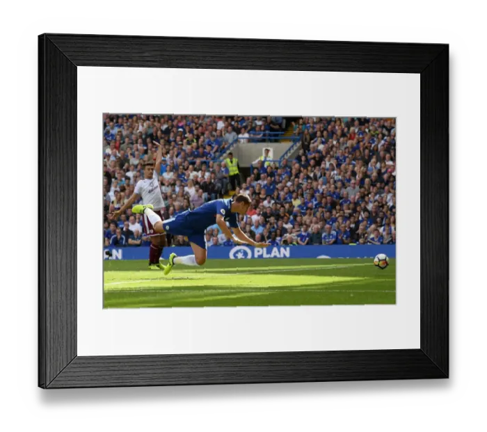 Framed Print : Controversial Goal: Morata Scores for Chelsea Against Burnley, Premier League 2017 Framed Print : Controversial Goal: Morata Scores for Chelsea Against Burnley, Premier League 2017