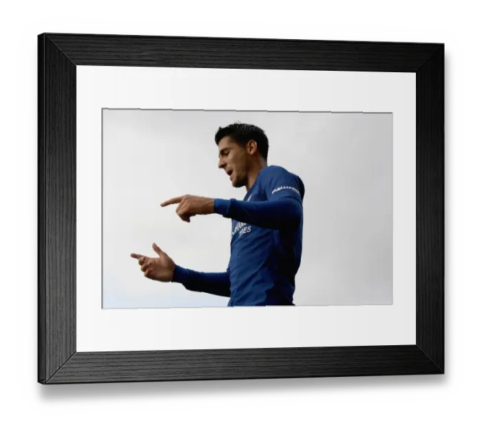 Framed Print : Morata's Hat-Trick: Chelsea Dominate Stoke City in Premier League Framed Print : Morata's Hat-Trick: Chelsea Dominate Stoke City in Premier League