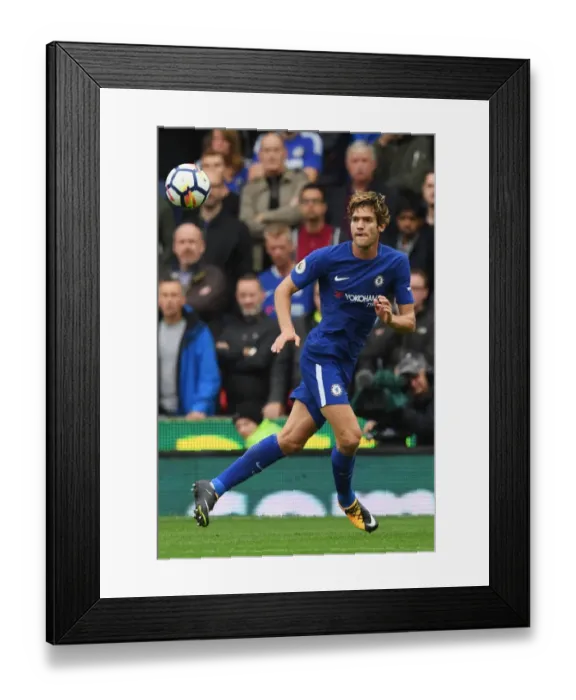 Framed Print : Marcos Alonso in Action: Chelsea vs. Stoke City, Premier League (Away)