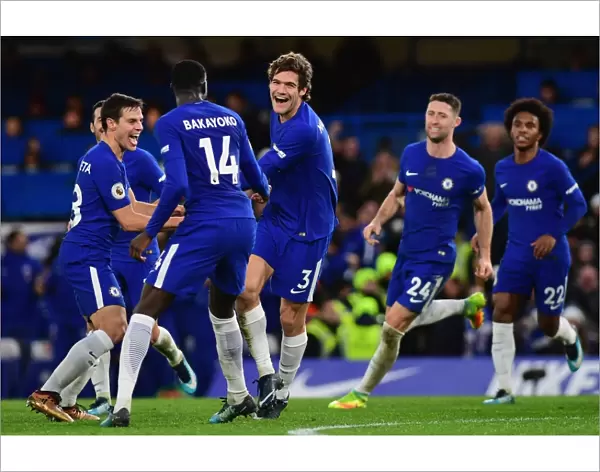 Chelsea Celebrate: Alonso Scores First Goal Against Southampton (17-12-16)