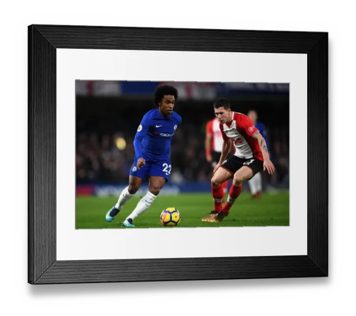 Framed Print : Premier League Showdown: Chelsea vs. Southampton - A Battle at Stamford Bridge