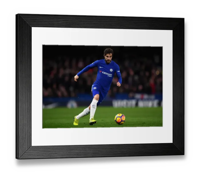 Framed Print : Cesc Fabregas in Action: Chelsea vs Southampton, Premier League at Stamford Bridge