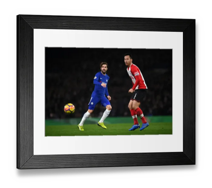 Framed Print : Cesc Fabregas in Action: Premier League Showdown at Chelsea's Stamford Bridge vs Southampton Framed Print : Cesc Fabregas in Action: Premier League Showdown at Chelsea's Stamford Bridge vs Southampton