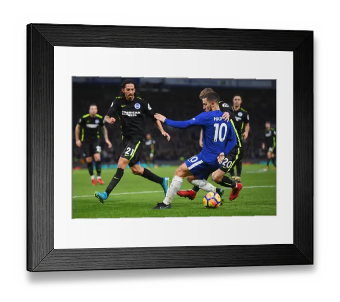 Framed Print : Hazard's Determined Stand: Chelsea vs. Brighton, Premier League