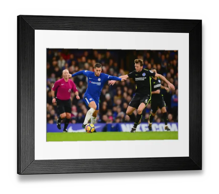 Framed Print : Hazard's Magic: Chelsea's Star Player Dazzles Brighton at Stamford Bridge Framed Print : Hazard's Magic: Chelsea's Star Player Dazzles Brighton at Stamford Bridge