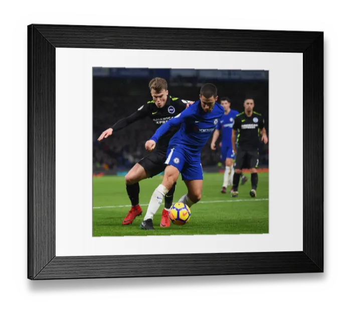 Framed Print : Hazard's Determination: Chelsea vs Brighton, Premier League