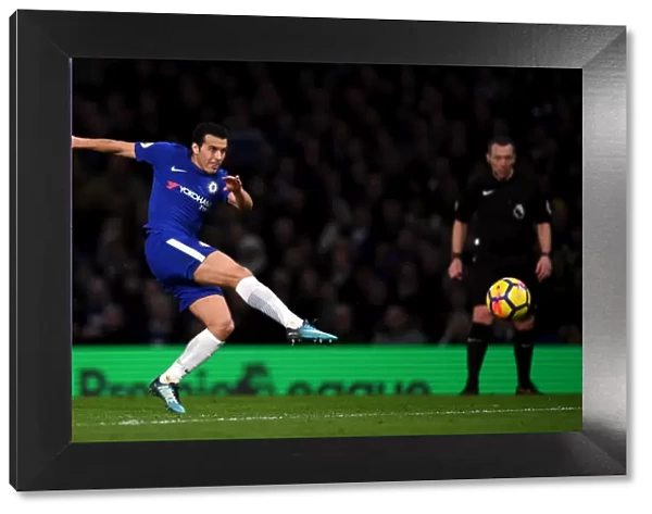 Pedro in Action: Chelsea vs Stoke City, Premier League at Stamford Bridge